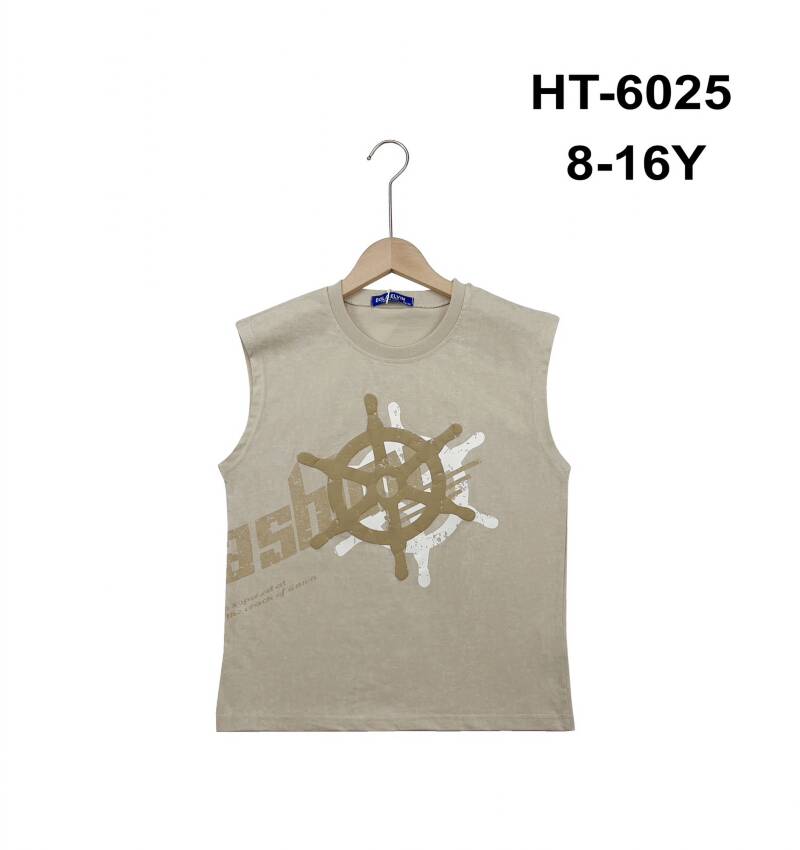 Bluzki chłopięce. Roz 8-16, 1 Kolor Paczka 5 szt. 1